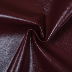 Ткань Дерматин (Кожзам) для мебели, цвет Бордовый (на отрез)  в Шуя