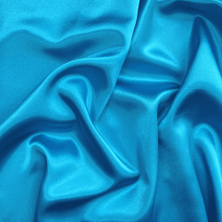 *Ткань Атлас-сатин, цвет Голубой (на отрез)  в Шуя