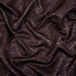 Ткань Блэкаут для штор &quot;Ледовое тиснение цвет Темно-Коричневый&quot; (на отрез)  в Шуя