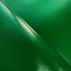 Ткань ПВХ 600 гр/м2 плотная, Зелёный (Ширина 150см), на отрез  в Шуя