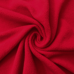 Флис Односторонний 130 гр/м2, цвет Красный (на отрез)  в Шуя