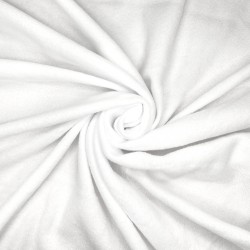 Флис Односторонний 130 гр/м2, цвет Белый (на отрез)  в Шуя