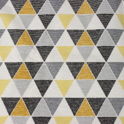 Интерьерная ткань Дак (DUCK), принт &quot;Малые Треугольники&quot; (на отрез)  в Шуя