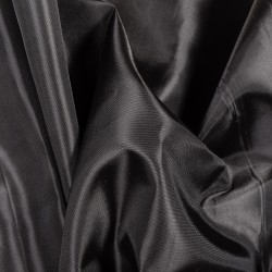 Ткань подкладочная Таффета 190Т, цвет Черный (на отрез)  в Шуя