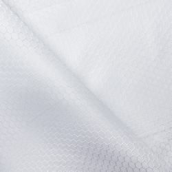 Ткань Оксфорд 300D PU Рип-Стоп СОТЫ, цвет Белый (на отрез)  в Шуя