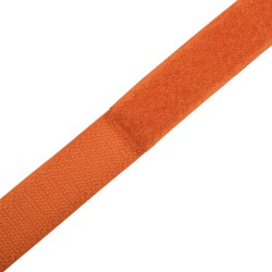 Контактная лента 25мм цвет Оранжевый (велькро-липучка, на отрез)  в Шуя