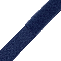 Контактная лента 25мм цвет Тёмно-Синий (Велькро-липучка), на отрез  в Шуя