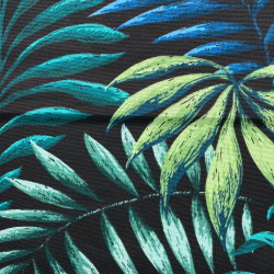 Интерьерная ткань Дак (DUCK), принт &quot;Тропические листья&quot; (на отрез)  в Шуя