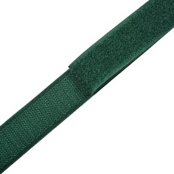 Контактная лента 25мм цвет Зелёный (велькро-липучка, на отрез)  в Шуя