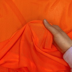 Трикотажная Сетка 75 г/м2, цвет Оранжевый (на отрез)  в Шуя