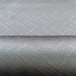 Ткань Блэкаут для штор светозатемняющая 100% &quot;Орнамент Серый&quot; (на отрез)  в Шуя